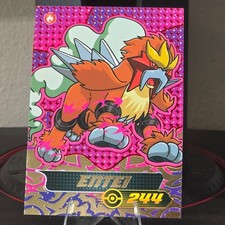 Pokédex Blue Vol. 3 Flash Edition Limited Card Rare Holo Entei #244