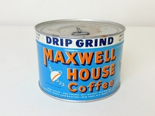 Kaffeedose Blechdose Vintage Maxwell House Coffee tin USA antik 40er versiegelt
