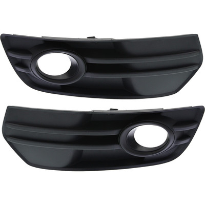 Fog Light Trim Set For 2009-2012 Audi Q5 Left & Right Primed Plastic 2Pc