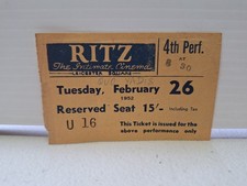 Ritz Cinema Leicester Square Quo Vadis Ticket 26th Feb 1952 Ritz Cinema Leicester Square Quo Vadis Ticket 26th Feb 1952