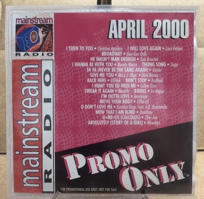 PROMO ONLY MAINSTREAM RADIO CD APRIL 2000. 19 TRACKS