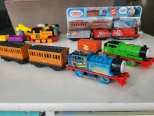 LIMITED EDITION Motorized GLOWING THOMAS, Annie Clarabel and PERCY w/Carriages