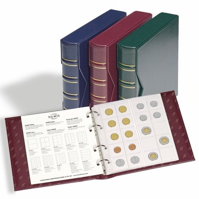Coin Album NUMIS Classic with Slipcase and Mixed Coin Storage Pages