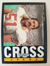 1985 Topps Football Card 152 Randy Cross San Francisco 49ers