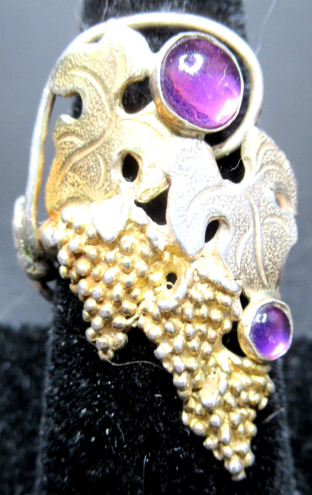 BINDA Unsigned Sterling Silver Mixed Metals Genui… - image 3