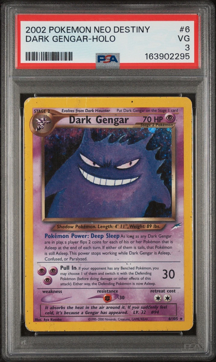 Darkness Gengar Pokémon TCG Neo Destiny Individual Collectible