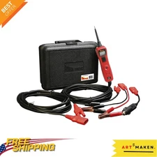 Versatile Red Circuit Tester - 12-24V Power Probe III with Resettable Breaker