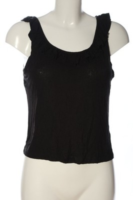 H&M DIVIDED Trägertop Damen Top Gr. DE 40 schwarz Casual-Look