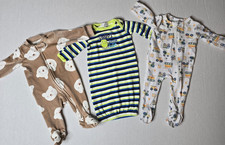 Baby Bodysuit Lot 3 Pc 0-3M Mixed Brands