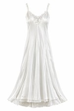 Vintage Valerie Stevens Intimates Ivory Slip Dress Nightgown S Satin Lace Bridal