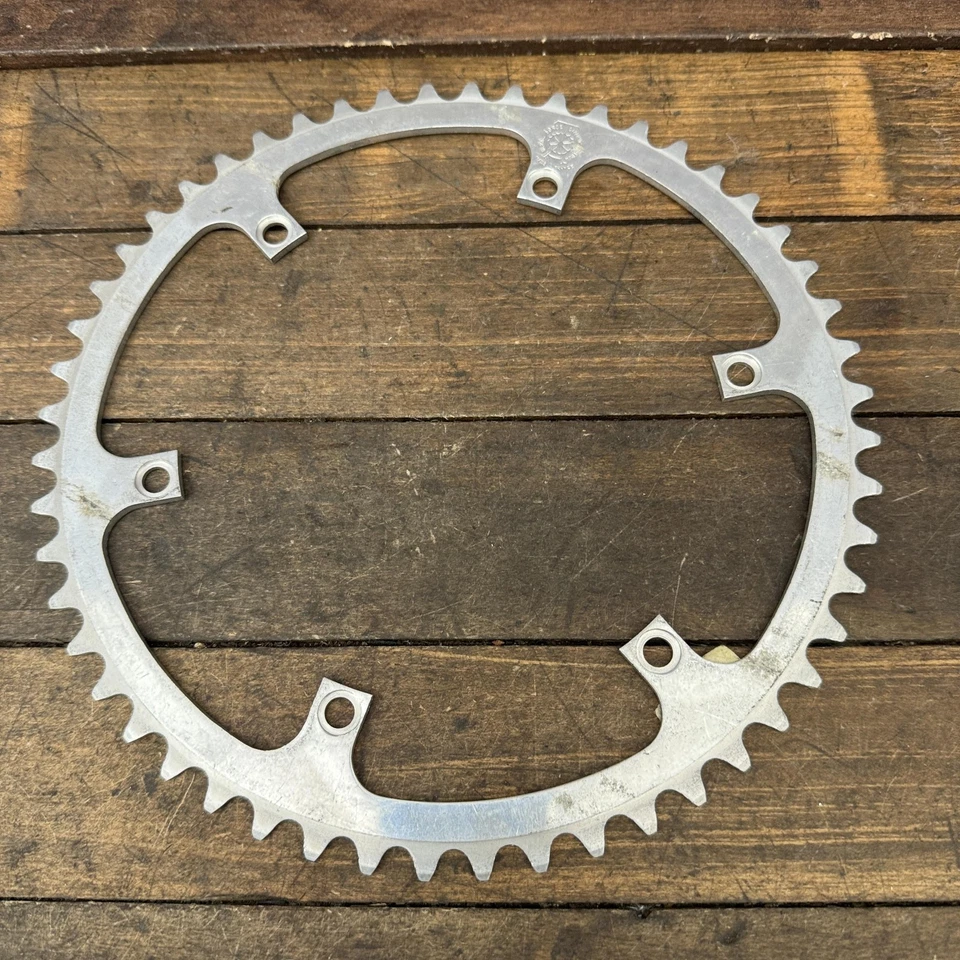 Corrente Vintage TA Specialites 52T 5 Parafusos 152 BCD NOS Nova Fabricada na França Liga - Imagem 4 de 4