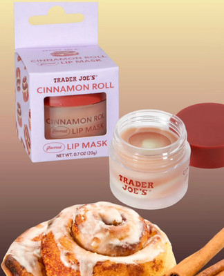 Trader Joe's Cinnamon Roll Flavored Lip Mask NEW Limited Edition Seasonal HTF