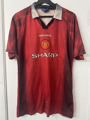 Manchester United 1996 1997 1998 home Umbro Size L shirt jersey