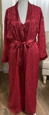 NWOT Oscar De La Renta Valentine Red Robe and Gown Set Pink Label Designer