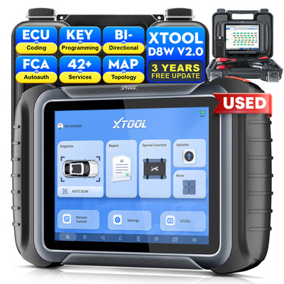 XTOOL D8W V2.0+ Scanner Car Auto Diagnostic Scan Tool Graphing Topology USED