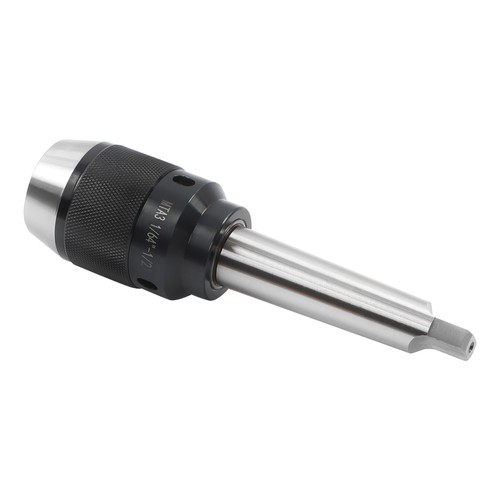 Mandrino trapano MT3 senza chiave 1/64"-1/2" gambo integrale MT3 per tornio legno - Foto 1 di 15
