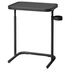Ikea Bjorkasen Home Steel Laptop Stand. BLACK 204.764.74 