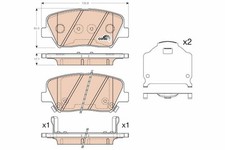 Bremsbelagsatz Vorne für Hyundai Elantra V Stufenheck MD UD i30 GD ab 12->