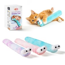 Gochanmon Cat Toys Pillows,3 Pack, Catnip Inside,Soft and Purple;Blue;Pink