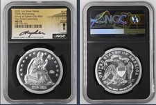 2025 Carson City Mint 155th Anniversary Privy Ngc Ms70 First Strike Ceremony 