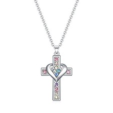 Cross Necklace for Girls Women,Small Tiny Cross Pendant Necklace