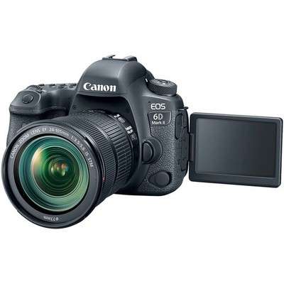 Canon EOS 6D Mark II 26.2MP Digital SLR Camera - Black (Kit w/ EF