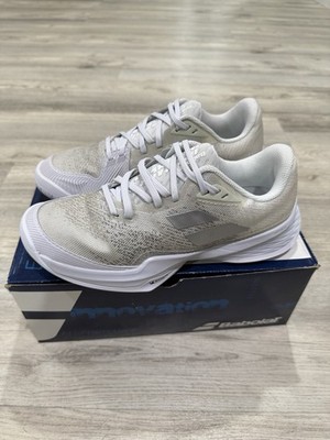 Babolat Jet Mach 3 All Court Women Tennis Shoes White/Silver   