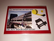 CTM 1/24 PIÈCES DE PHOTODÉCOUPE POUR CAMIONS / SANGLES À CLIQUET ARRIMAGE