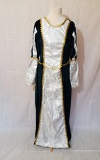 MEDIEVAL TUDOR QUEEN PRINCESS MAIDEN HISTORICAL GREEN LADIES FANCY DRESS L 👸