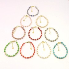 Natural Stone Crystal Bracelet Beaded Rope Lobster Clasp Children Jewelry