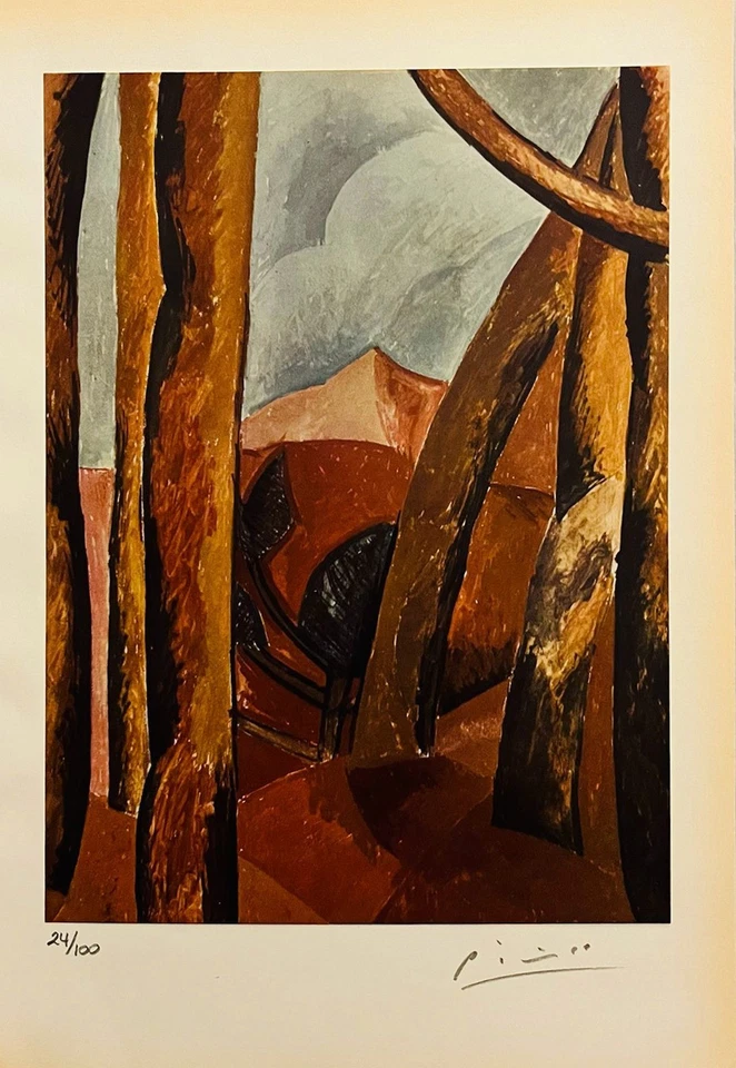 Impresión original firmada a mano de Pablo Picasso con certificado de autenticidad y +$3.500 USD tasación Foto 2 de 4