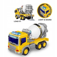 Betoniera giocattolo servizi comunali 1:16, luci e suoni, età 3+