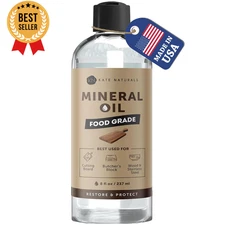 Mineral Oil for Wood Cutting Board & Knife 8Oz Food Safe Butcher Block Care