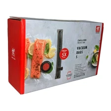 ZWILLING Fresh & Save x14 Pcs Vacuum Seal Bags Reusable Food Storage Plastic Bag