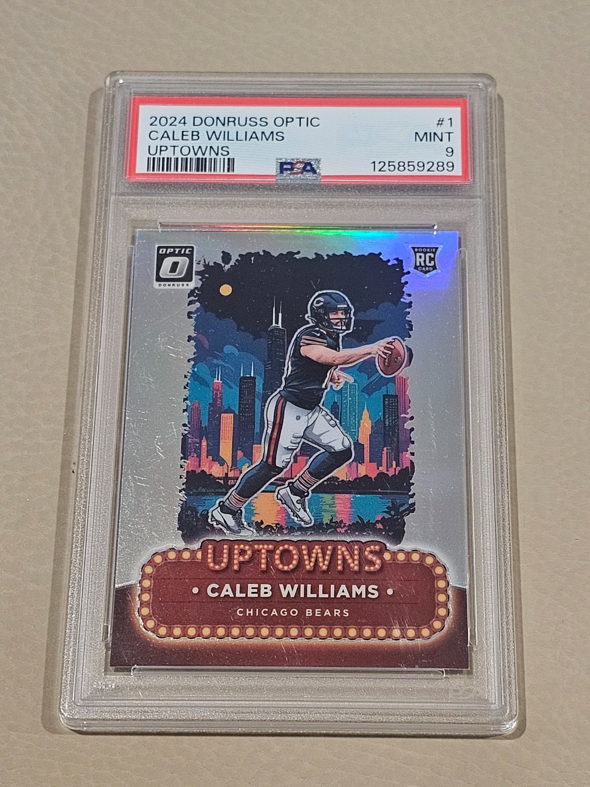 2024 Donruss Optic Caleb Williams Uptowns Psa 9