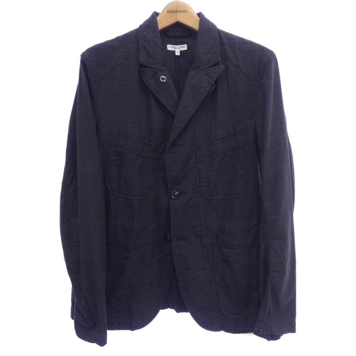 Engineered Garments Gray Checked Cotton Jacket Si… - image 1