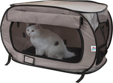 Large Pop Open Kennel, Portable Cat Cage Kennel, Waterproof Pet Bed, Carrier Col