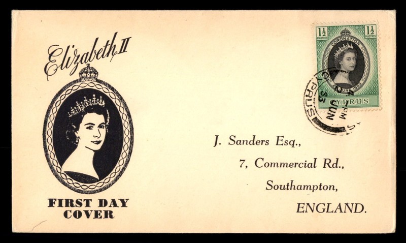 Mayfairstamps Cyprus FDC 1953 Queen Elizabeth II Coronation First Day Cover cca_