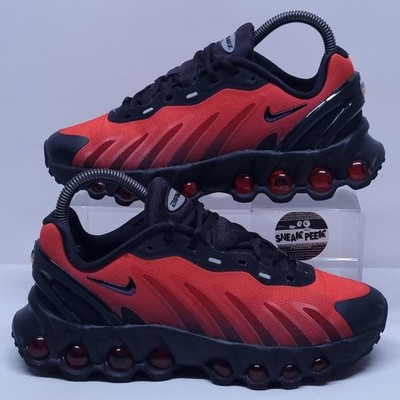 Nike Air Max DN8 - UK Größe 3,5 - Turnschuhe Rot Schwarz Junior Sneaker Schuhe 