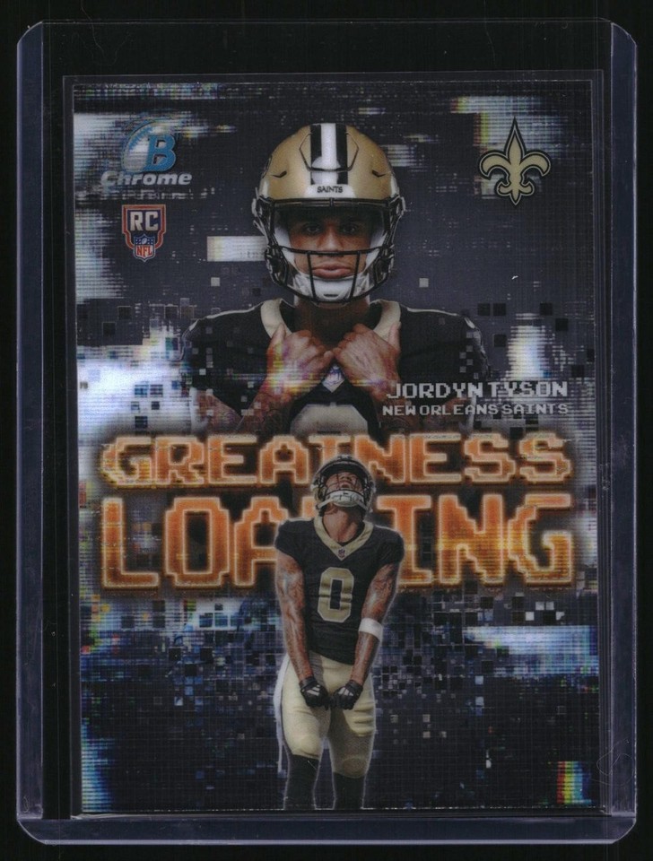 2026 Bowman Chrome Jordyn Tyson #GL-14 RC Saints