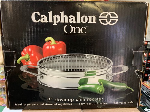 Calphalon Inox ~ 6510-9" ~ Tostapane per Verdure al Peperoncino con Piano Cottura