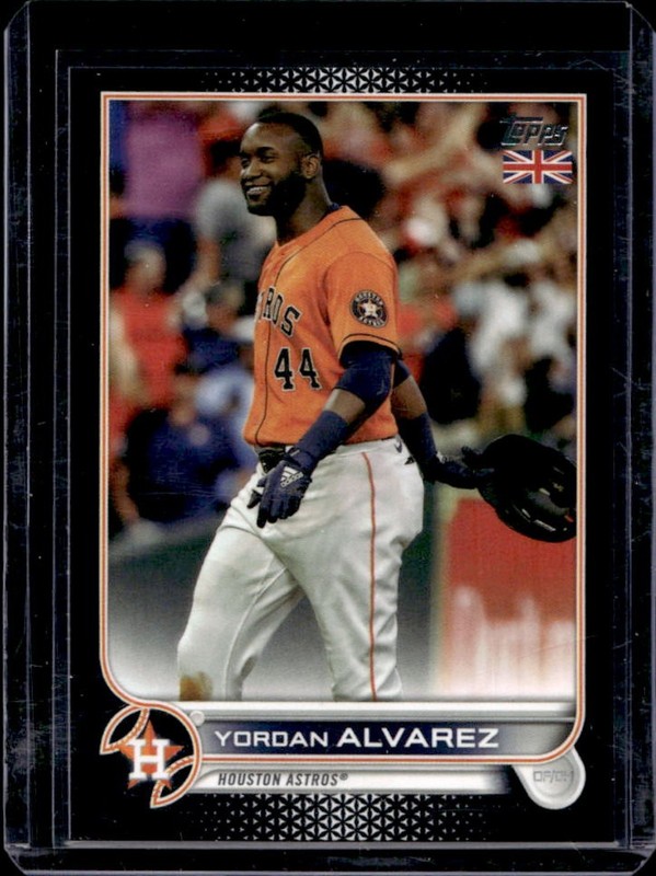 2022 Topps UK Edition Yordan Alvarez Black #/125 Astros