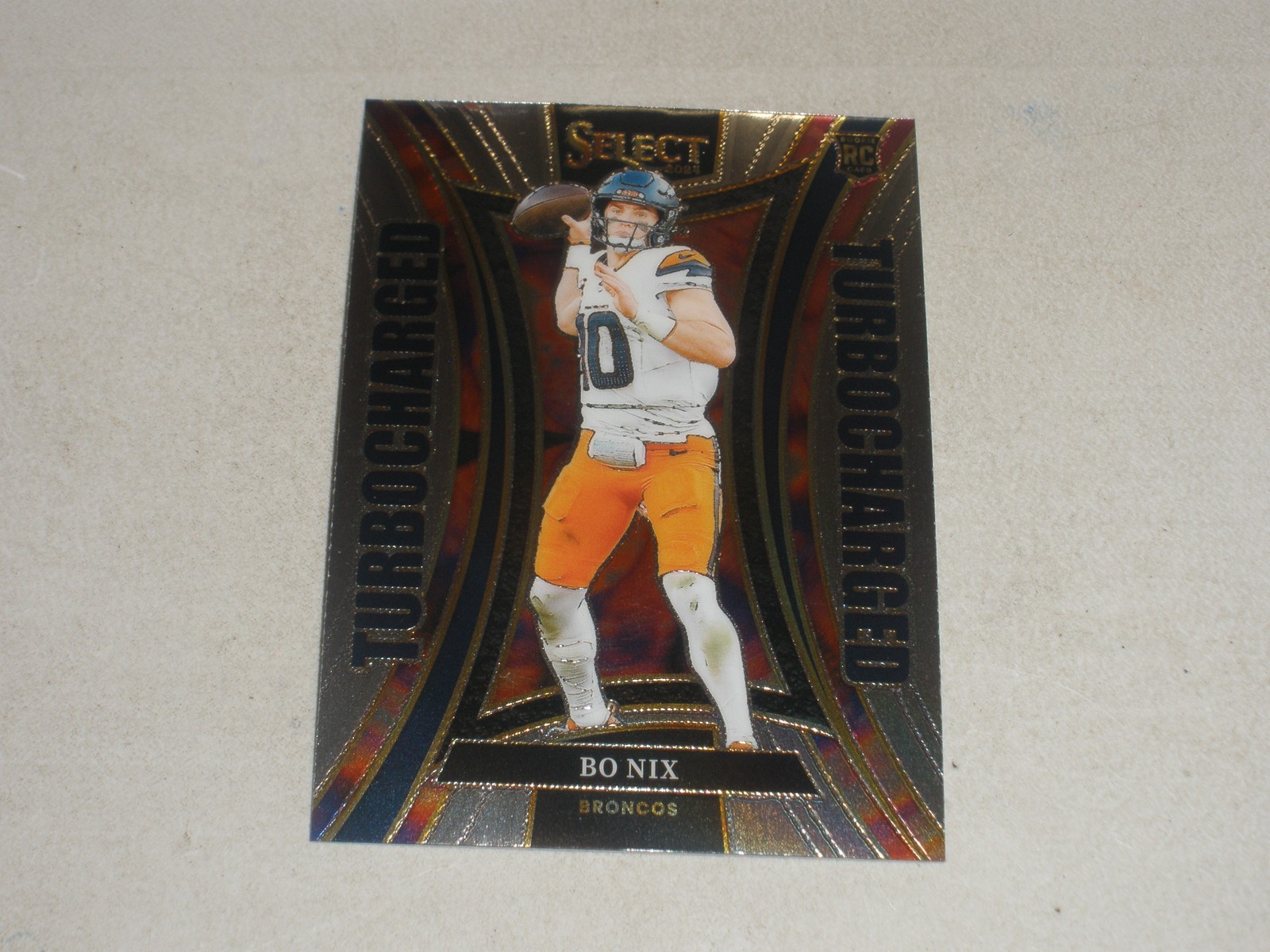 2024 Panini Select Turbocharged #16 Bo Nix Rookie RC B