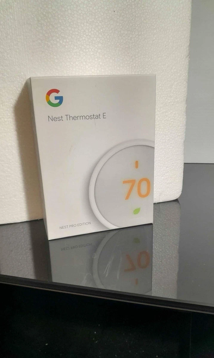 No Base Plate - Google Nest Thermostat E Pro Edition White Model T4001ES A0063 813917020609