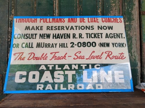 Pullman New Haven railroad Murray Hill Atlantic coastline railroad poster