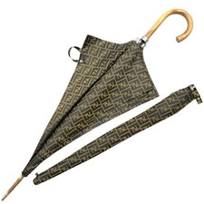 FENDI Italy ATC Vintage Used Luxury Long Umbrella FF Multicolor Gorgeouss 15