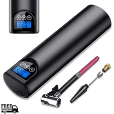 Portable Air Compressor – 12V Digital Tire Pump with Auto Shut Off & LED Light