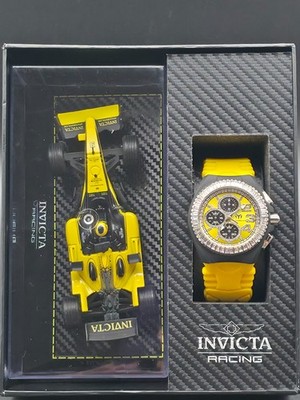 Invicta Special Edition Racing Car W/TechnoMarine Men's Watch 45mm Bundle Yellow