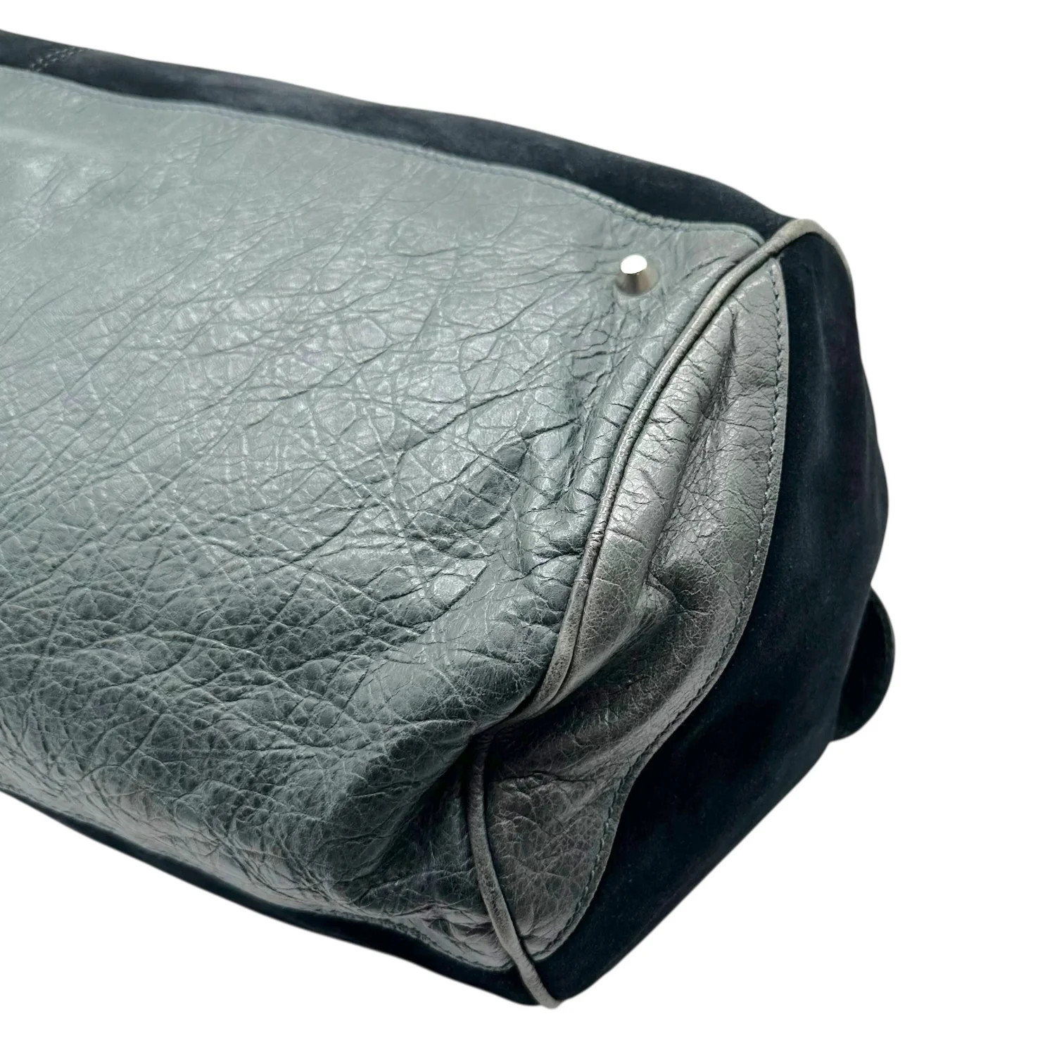 Balenciaga Black Suede & Leather East West City Shoulder Bag image 4