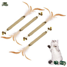 Katzenminze Sticks 4 St&uuml;ck Matatabi Zahnpflege Spielzeug f&uuml;r Katzen Dentalpflege